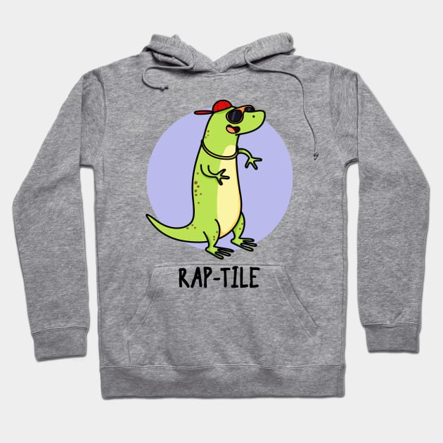 Rap-tile Funny Animal Pun Hoodie by punnybone